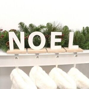 Wondershop Noel Stocking Holder Set White Glitter – Target‎ Christmas 2019 NIB